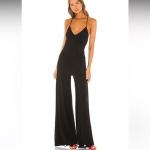 Norma Kamali Black Wide Leg Jumpsuit